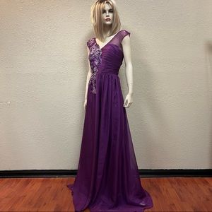 Purple prom dress